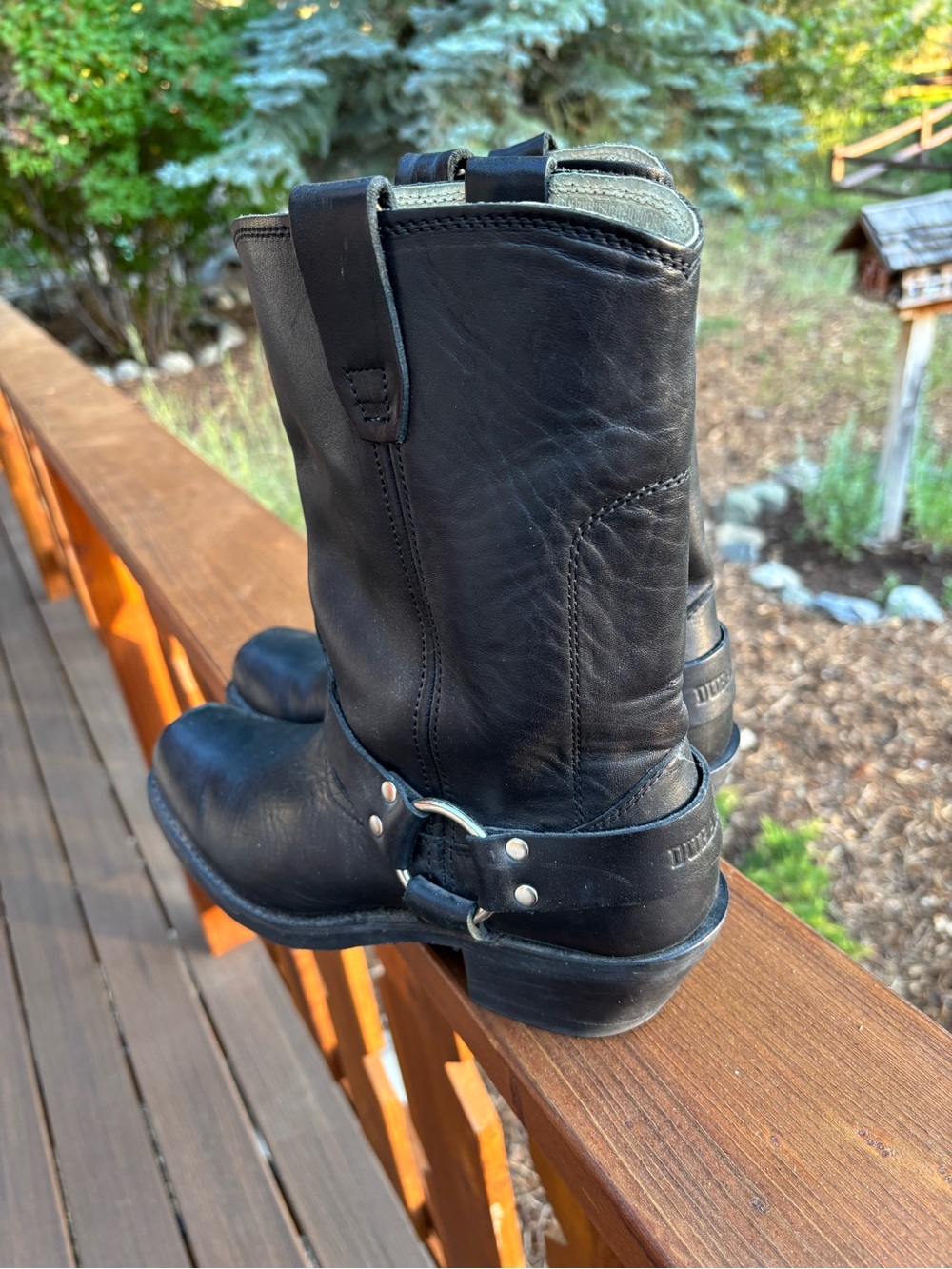 Durango Black Leather Harness Boots - Picture 3 of 10